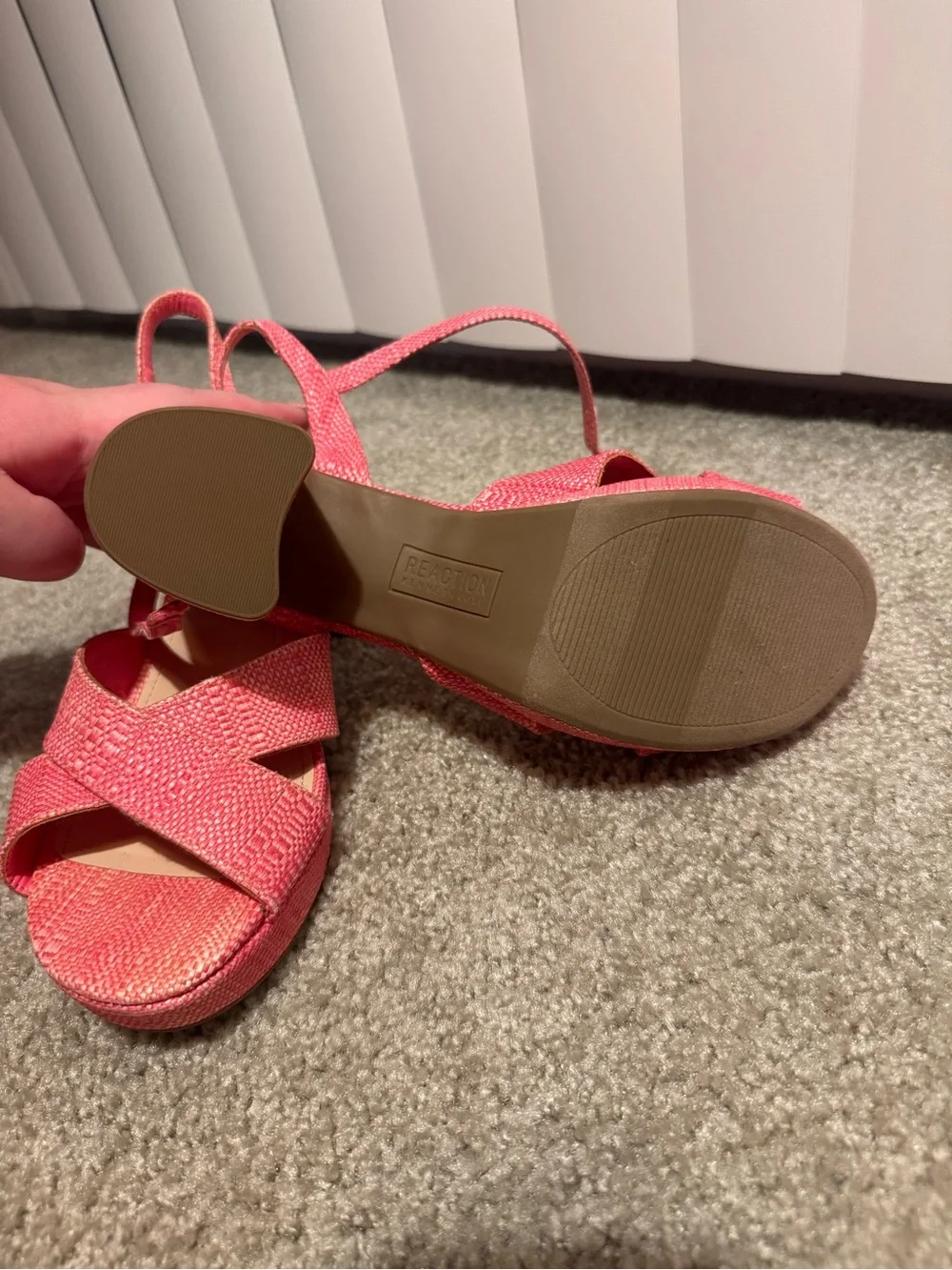 Women’s Coral Woven Slingback Block Heels